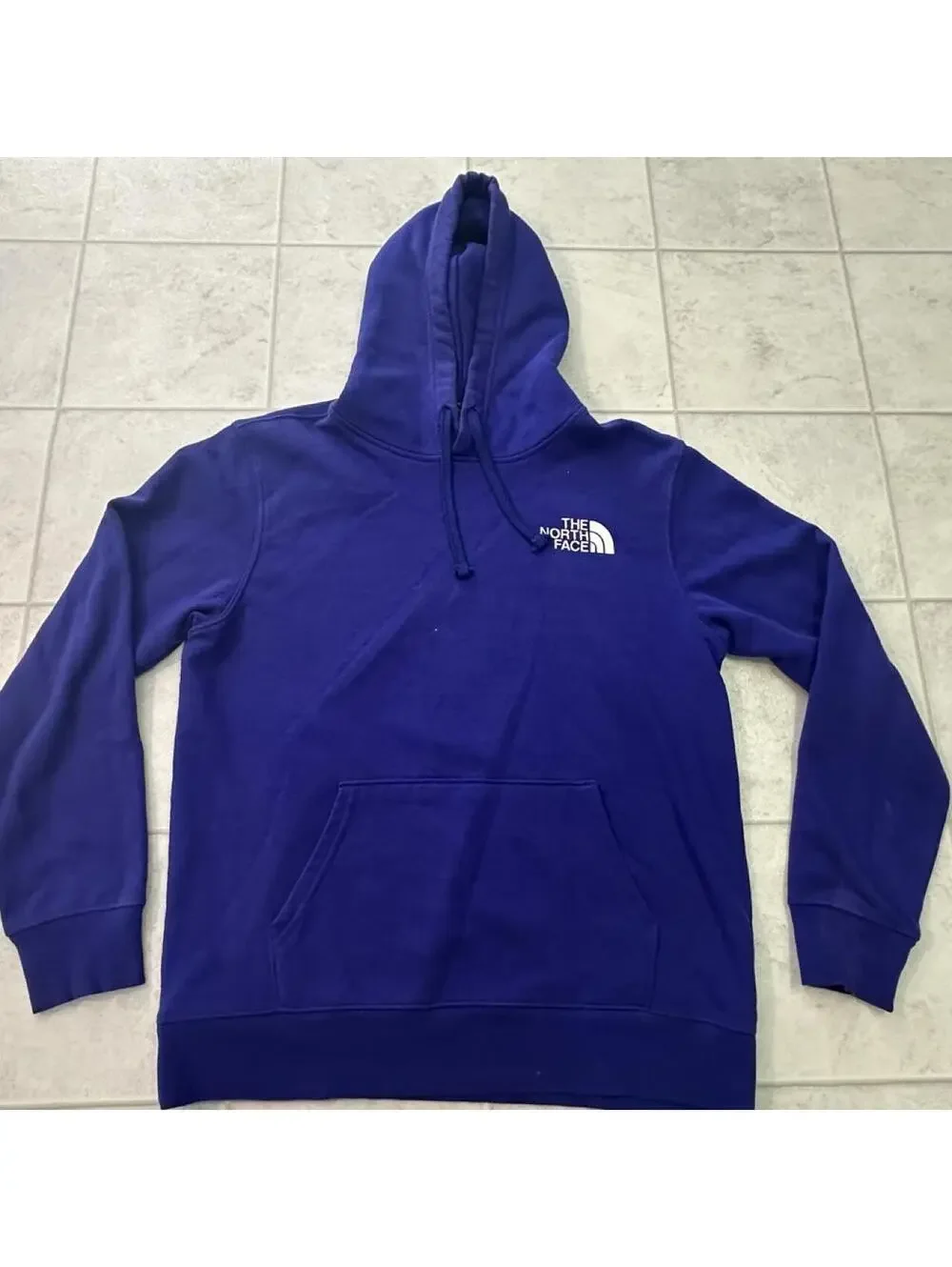 The North Face Men's Blue and Purple Hoody